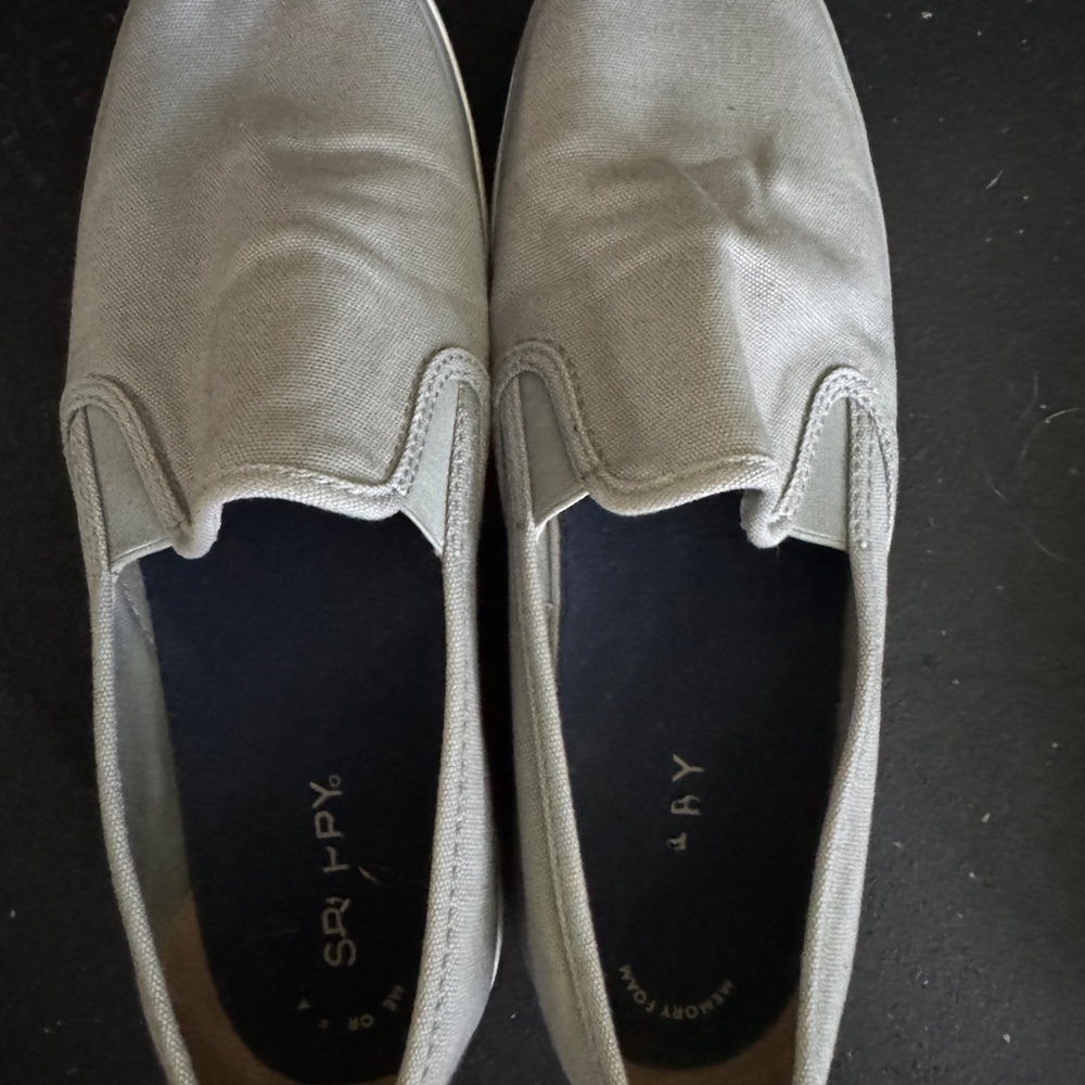 Sperry Gray Loafers Slip-On Comfort